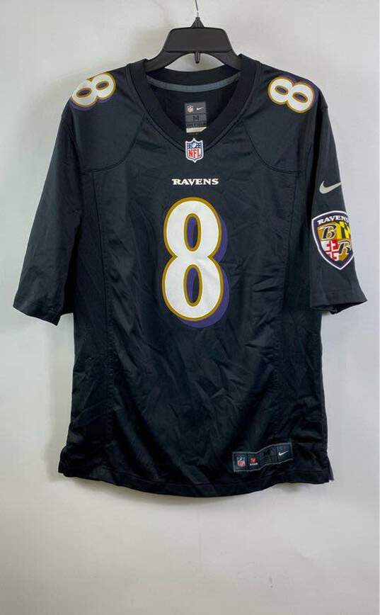 Nike NFL Ravens Black Jersey 8 - Size Medium image number 1