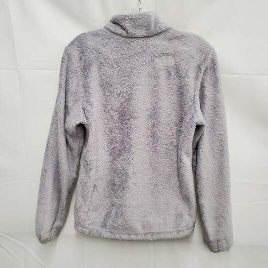 The North Face WM's Osito Light Gray Fleece Full Zipper Sweat Coat Size XS image number 2