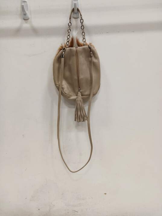 FSP Collection Women's Brown/White Cowhide Crossbody Bag image number 2
