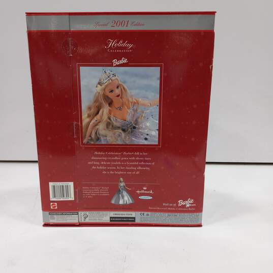 Mattel Holiday Celebration Special 2001 Edition Barbie Doll IOB image number 2