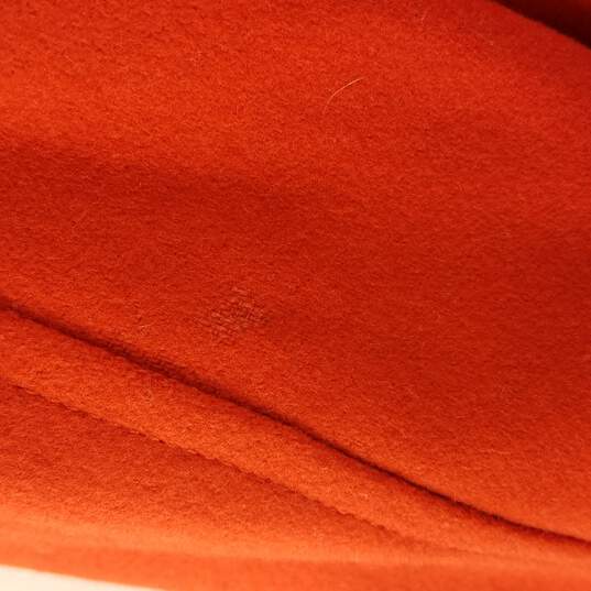 Young Versace Girls Orange Wool Gold Detail Toggle Coat 6 image number 3