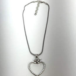 Designer Brighton Silver-Tone Adjustable Chain Heart Pendant Necklace alternative image
