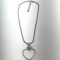 Designer Brighton Silver-Tone Adjustable Chain Heart Pendant Necklace image number 2