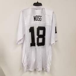 Reebok Mens White Las Vegas Raiders Randy Moss Football-NFL Jersey Size L alternative image