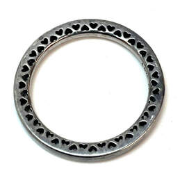 Designer Pandora S925 ALE 54 Sterling Silver Heart Engraved Band Ring alternative image