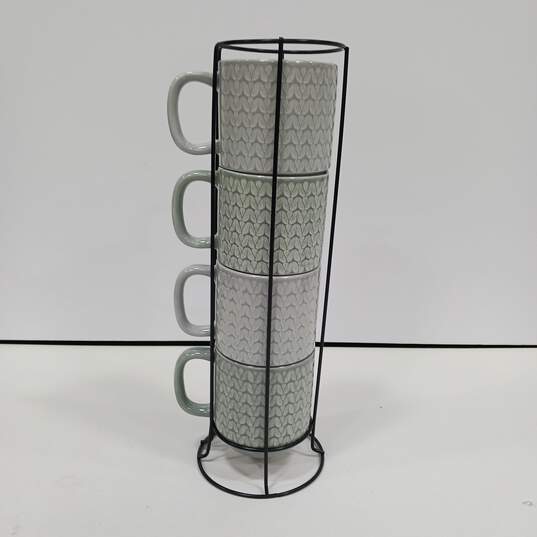 Heartland Hive Stackable Mugs w/ Wire Rack Set image number 2
