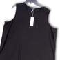 NWT Womens Black Sleeveless Round Neck Stretch Pullover Tank Top Size 2X image number 3