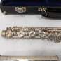Vintage Evette Silver Tone Flute w/Hard Black Travel Case image number 3