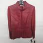 Peter Nygard Red Leather Jacket image number 1