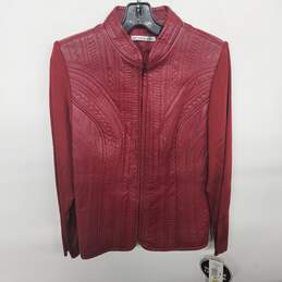 Peter Nygard Red Leather Jacket