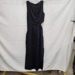 NWT DISSH Leilani WM's Black Linen Blend Midi Dress Size 8 US alternative image