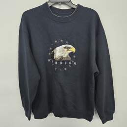 Croft & Barrow Black American Eagle Sweater