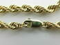 Fancy 14k Yellow Gold Rope Chain Necklace 19.7g image number 10