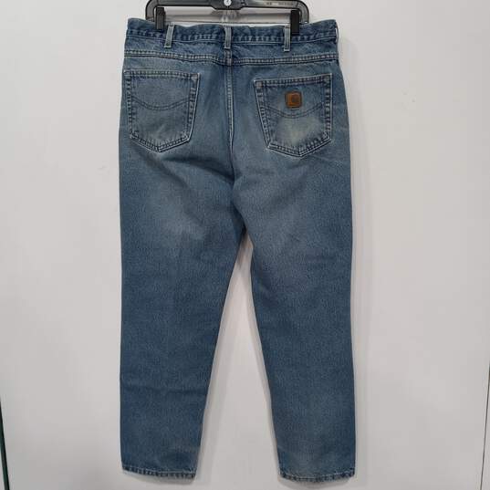 Carhartt Relaxed Fit Straight Jeans Men's Size 38x32 image number 2