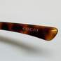 AUTHENTICATED Gucci Brown Tort Quilted Logo Vintage Sunglasses image number 4