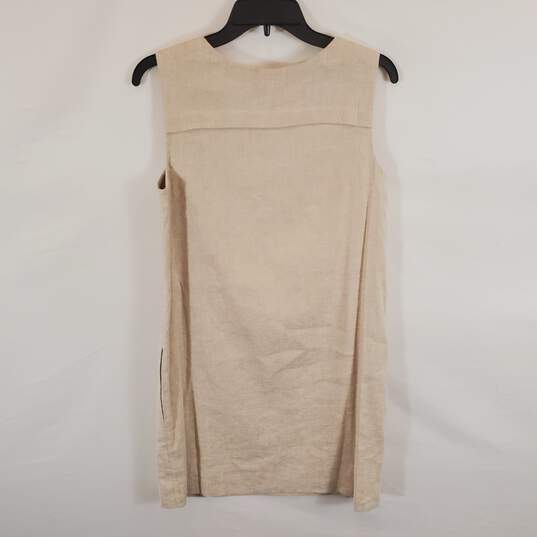 Theory Women Beige Shift Dress 4 image number 2