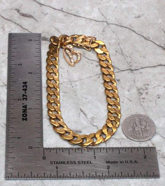 Buy the 24K Yellow Gold Diamond Chain Link Bracelet 33.7g | GoodwillFinds