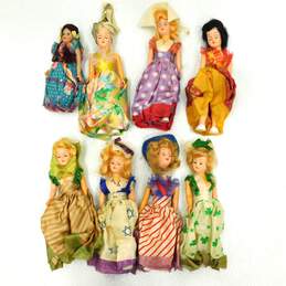 Assorted Vintage International Souvenir Dolls