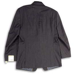 NWT Mens Gray Notch Lapel Long Sleeve Flap Pocket Two Button Blazer Sz 44L alternative image