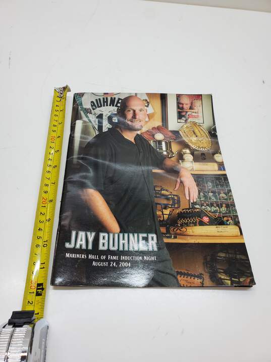 Seattle Mariners Jay Buhner 2004 Hall of Fame Induction Magazine image number 4