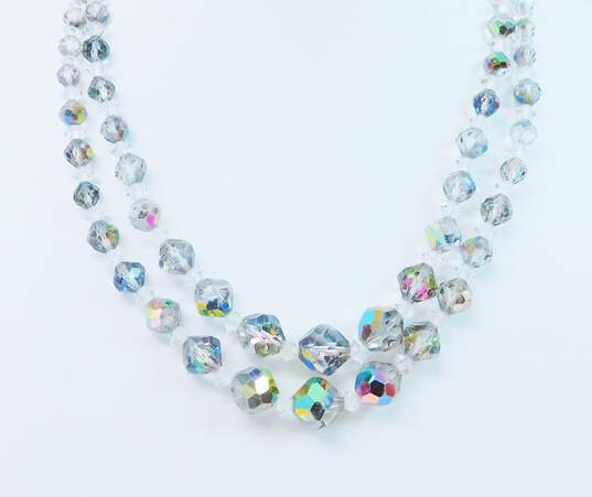 Vintage Light & Dark Aurora Borealis Rhinestone & Faux Pearl Costume Jewelry 219.6g image number 6