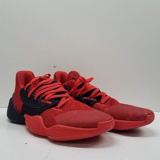 Adidas Harden Vol. 4 Power Red Men Athletic Sneakers US 12 image number 3