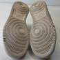 Nike Court Vision Low White Metallic Silver Women's Casual Shoes Size 8.5 image number 5