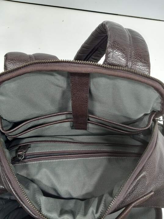 Bric's Brown Leather Backpack image number 4