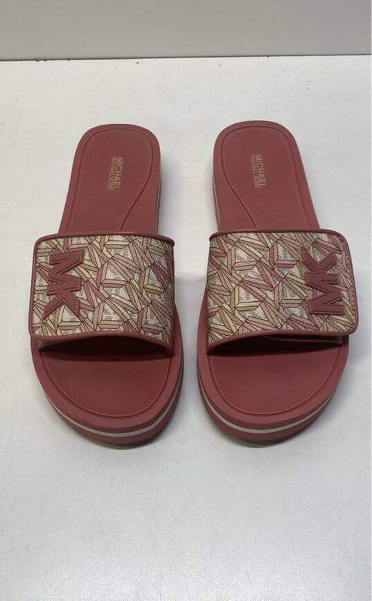 Michael Kors Rose Platform Slide Sandals Shoes Size 9 M image number 5