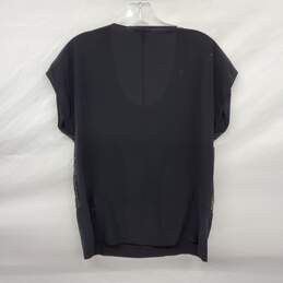 Eileen Fisher Black Silk Sleeveless Sequin Top Size XS alternative image