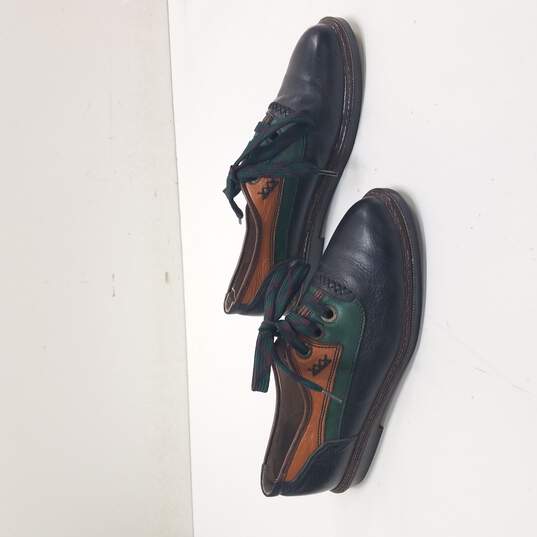 The Leather Goods Black/Green/Brown Men sz 6.5 image number 3