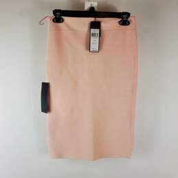 BCBGMAXAZRIA Women Pink Bandage Skirt M NWT alternative image