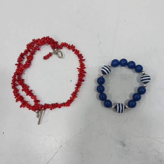 6pc Red, White and Blue Jewelry Bundle image number 2