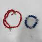 6pc Red, White and Blue Jewelry Bundle image number 2