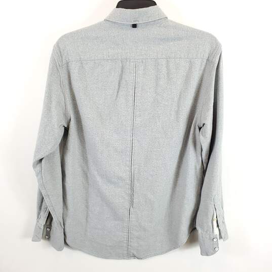 Rag & Bone Men Grey Button Up Shirt M image number 2