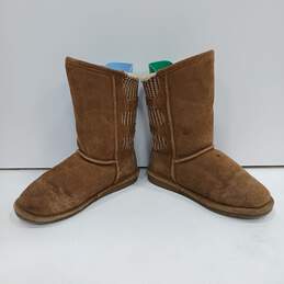 Bearpaw Knit Buckle Boots Women's Size 8 alternative image