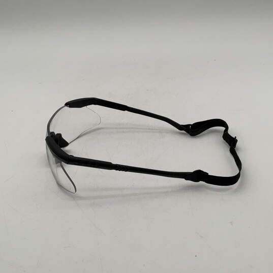 Mens Clear Lens ANSI Z87 Adjustable Strap Safety Work Glasses With Case image number 5