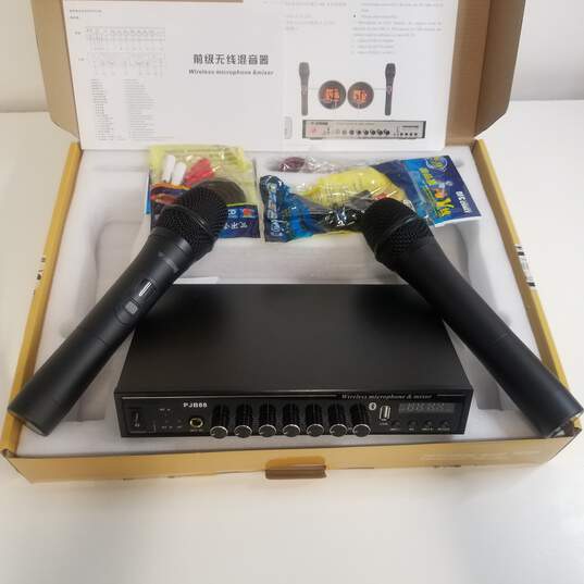 Aceume PJB88 UHF Dual Professional Wireless Microphone & Mixer image number 3