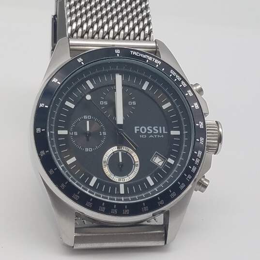 Fossil 41mm Case 10ATM Tachymeter Chronograph  Men's Quartz Watch image number 9