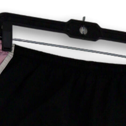 Womens Black Pink Elastic Waist Running Athletic Shorts Size Medium image number 3