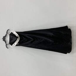 NWT Womens Black White Strapless Zip Bridesmaid Ball Gown Dress Size 9/10 alternative image