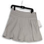 NWT Womens Gray Flat Front Side Zip Short Athletic Skort Size 4 image number 2