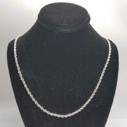 Sterling Silver Rope Chain 30" Necklace 13.0g