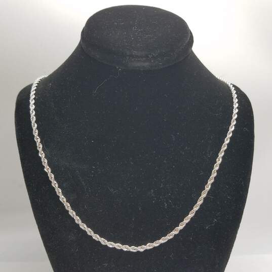 Sterling Silver Rope Chain 30" Necklace 13.0g image number 1