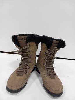 Kamik Waterproof Brown And Black Snow Boots Size 8