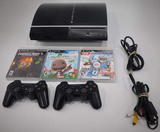 Sony Playstation 3 with 3 Games Sonic & Sega All Stars Racing image number 1