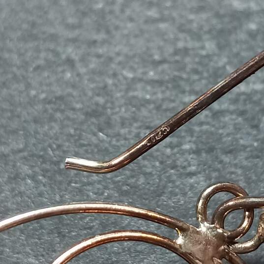 Bundle Of 3 Sterling Silver Dangle Earrings image number 2