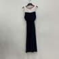 NWT Womens Blue White Sleeveless Keyhole Neck Back Zip Maxi Dress Size M image number 3