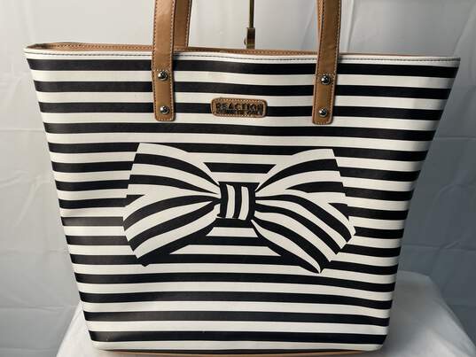 Kenneth Cole Reaction Women's Black and White Tote image number 1