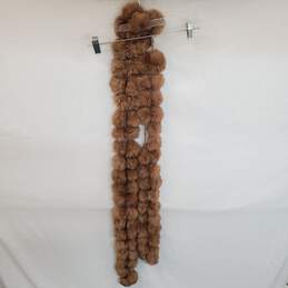 Wm VTG. Kenneth Cole Rabbit Fur Scarf Neck Wrap Approx. 80 In Long